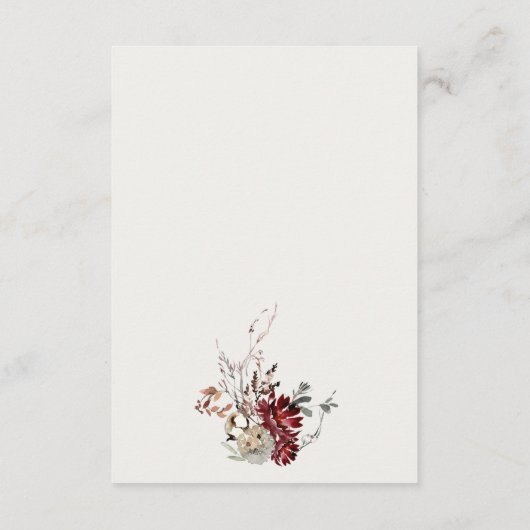 デュスキーウォーミングウィンターフェスティバル結婚リーフ詳細 エンクロージャーカード (裏面)