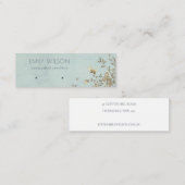 デュスキーエレガントフローラアクアスタッドイヤリングディスプレイ スキニー名刺 (正面/裏面)