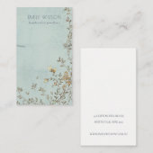 デュスキーエレガントフローラアクアバンドネックレスディスプレイ 名刺 (正面/裏面)