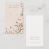 デュスキーエレガントフローラ赤面スタッドイヤリングディスプレイ 名刺 (正面/裏面)