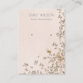 デュスキーエレガントフローラ赤面スタッドイヤリングディスプレイ 名刺