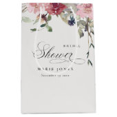 デュスキーエレガント赤面バラフローラブライダルシャワー ミディアムペーパーバッグ (正面)