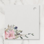 デュスキーエレガント赤面バラワイルドフラワーフローラズ結婚 フェイバータグ (裏面)