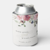 デュスキーエレガント赤面バラワイルドフラワーフローラズ結婚 缶クーラー (缶正面)