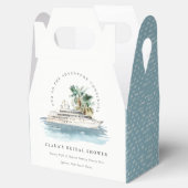 デュスキークルーズシップパームシースケープホテルブライダルシャワー フェイバーボックス (オープン)