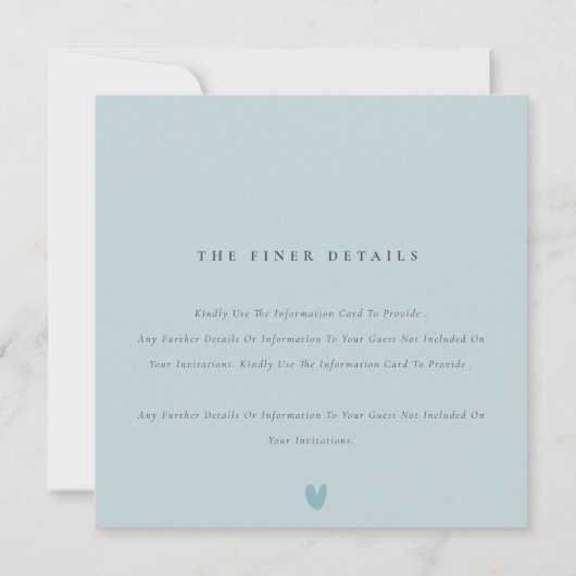 デュスキーグレーブルー任意の年齢の誕生日パーティーケーキトラック 招待状 (裏面)