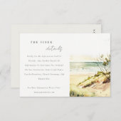 デュスキーコーストビーチサンシースケープ結婚ス詳細 エンクロージャーカード (正面/裏面)