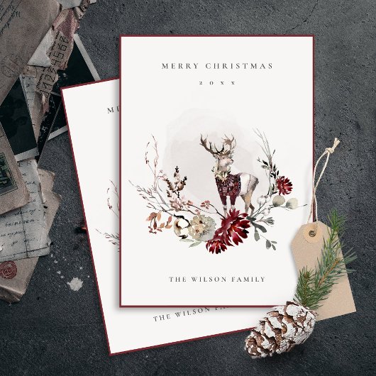 デュスキースタッグマルサラフェスティバルリースメリークリスマス シーズンカード