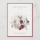 デュスキースタッグマルサラフェスティバルリースメリークリスマス シーズンポストカード (正面)