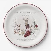 デュスキースタッグマルサラフェスティバルリースメリークリスマス ペーパープレート (正面)