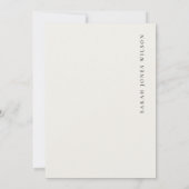 デュスキーティール(緑がかった色)シルボートパームシースケープAny Age誕生日 招待状 (裏面)