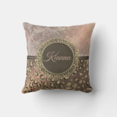 デュスキーバラマーブルグリッタリーヒョウ クッション (裏面)