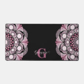 デュスキーパーソナライズされたバラボホーフローラドットマンダラ デスクマット (正面)