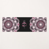 デュスキーパーソナライズされたバラボホーフローラドットマンダラ ヨガマット (正面(横))