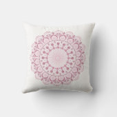 デュスキーパーソナライズされたバラ紙吹雪レースドットマンダラ クッション (裏面)