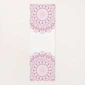 デュスキーパーソナライズされたバラ紙吹雪レースドットマンダラ ヨガマット (裏面)