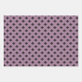デュスキーパープルとブラックパリをテーマにした ラッピングペーパーシート (正面2)