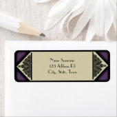 デュスキーパープルヴィンテージ、差出人住所ラベル ラベル (インサイチュ)