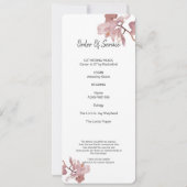 デュスキーピンクオーキッドお祝いオブライフフォトカード 招待状 (裏面)