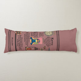 デュスキーピンクカルマ引用文ヨガメディテーションボルスター ボディピロー