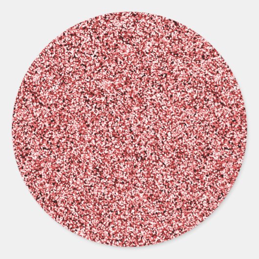 デュスキーピンクフェイクグリッター封筒用シール ラウンドシール (正面)