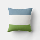 デュスキーブルーと春グリーン クッション (裏面)