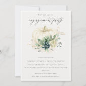 デュスキーブルーサキュルトカボチャ婚約招待状 サンキューカード (正面)