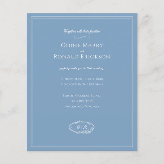 デュスキーブルーミニマルコースタルバジェット結婚ズ (正面)