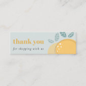 デュスキーブルーレモンフルーティはっきりしたサンキューショッピング スキニー名刺 (正面)