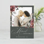 デュスキーポインセチアメリーフローラクリスマスフォト シーズンカード (スタンド正面)