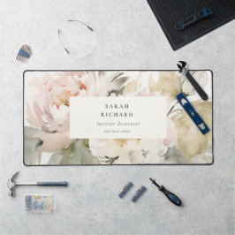 デュスキーモダン赤面牡丹ウォーター色フローラバンチ デスクマット