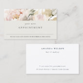 デュスキーモダン赤面牡丹フローラバンチアポイントメント 名刺 (正面/裏面)