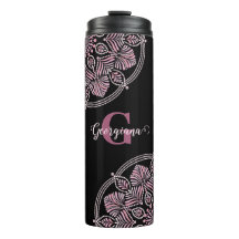 デュスキーモノグラムのバラフローラフロントズドットマンダラ