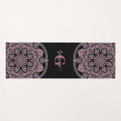 デュスキーモノグラムのバラフローラフロントズドットマンダラ ヨガマット (正面(横))
