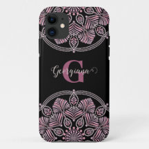 デュスキーモノグラムのバラフローラフロントズドットマンダラ