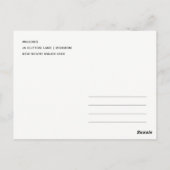 デュスキーレッドポインセチアフローラメリークリスマス ポストカード (裏面)