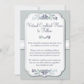 デュスキー水玉模様結婚ヴァーチャル結婚スの 招待状 (裏面)