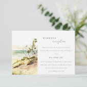 デュスキー沿岸ビーチサンシースケープウェディングレセプション エンクロージャーカード (スタンド正面)