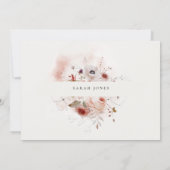 デュスキー秋マルサラフローラクロスフォトバプテスマ 招待状 (裏面)