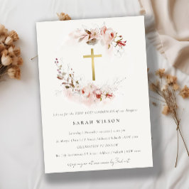 デュスキー秋マルサラフローラファーストホーリーコミュニオン 招待状