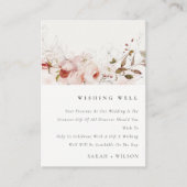 デュスキー秋マルサラフローラ結婚ズウィッシングウェル エンクロージャーカード (正面)