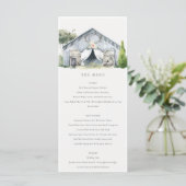 デュスキー素朴納屋周囲の庭ファームテーマ結婚ズメニュー メニュー (スタンド正面)