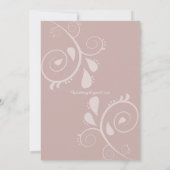 デュスキー花びらアンドソフトセレニティ結婚フローラ 招待状 (裏面)