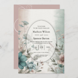 デュスキー花びらアンドソフトセレニティ結婚フローラ 招待状