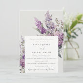 デュスキー薄紫グリーンコテージフローラリハーサルディナー 招待状 (スタンド正面)