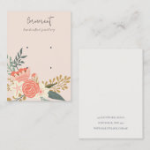 デュスキー赤面アンブロシアフローラ2スタッドイヤリングディスプレイ 名刺 (正面/裏面)