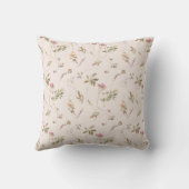 デュスキー赤面ワイルドフラワークレストモノグラム誕生スタット クッション (裏面)