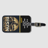 デュスクでバイソン傾向の専用農家 ラゲッジタグ (正面横)