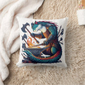 デュスクで武器を鍛造する魔法の猫の鍛冶屋 クッション (ブランケット)