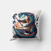 デュスクで武器を鍛造する魔法の猫の鍛冶屋 クッション (裏面)